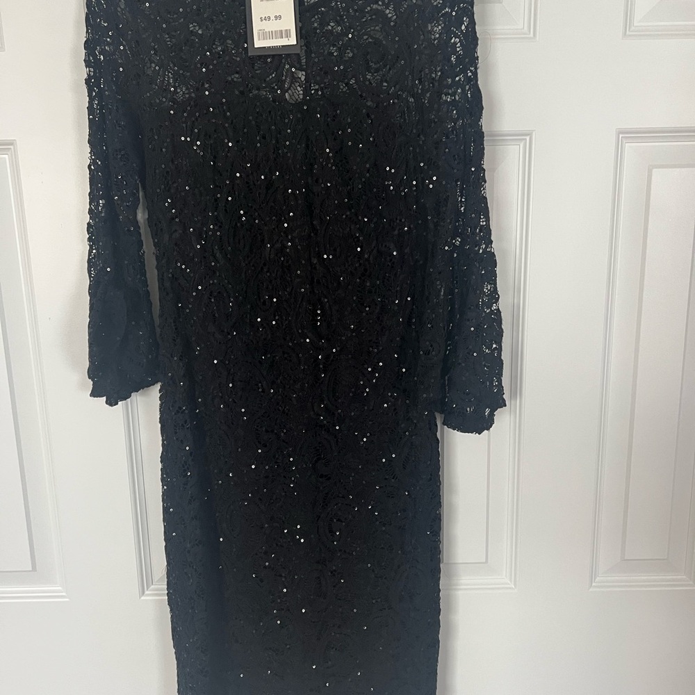 Elegant Black Lace Dress